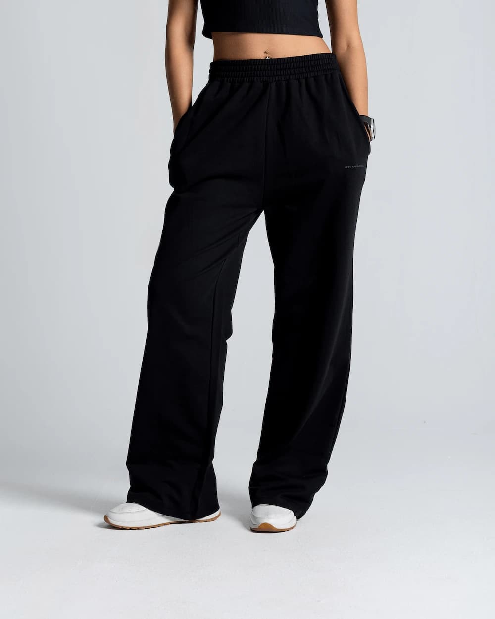 IZZY Apparel Wide Leg Pants in black