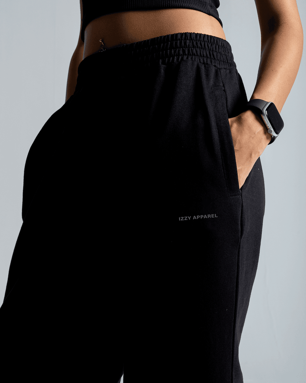IZZY Apparel Wide Leg Pants in black