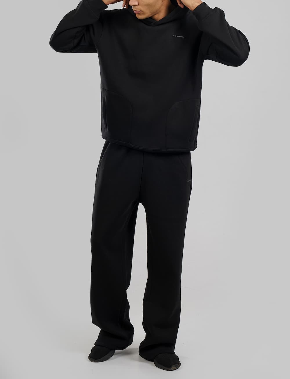 black hoodie men