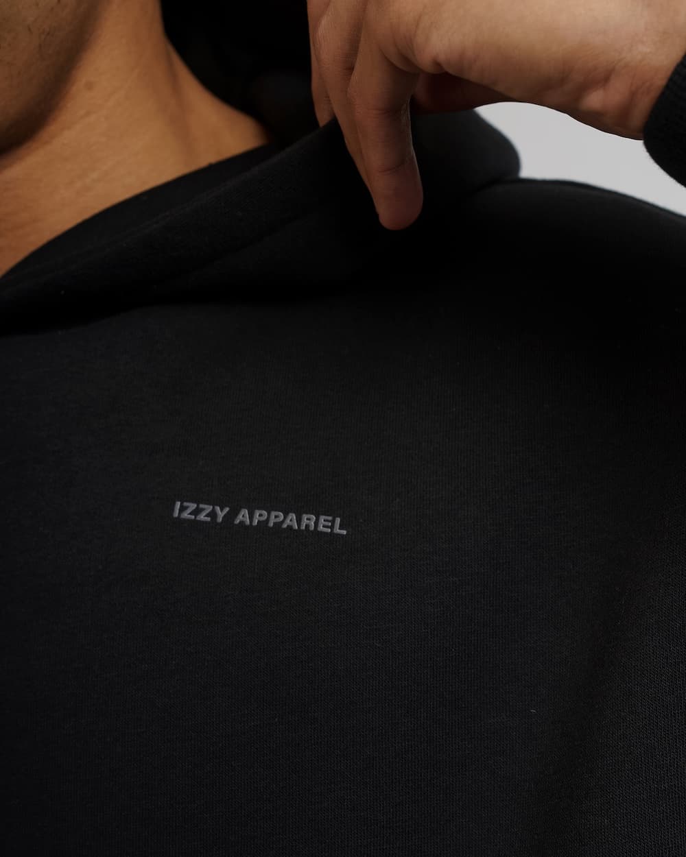 black hoodie men
